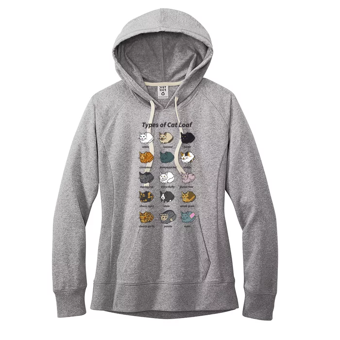 The Types Of Cat Loaf Women's Fleece Hoodie