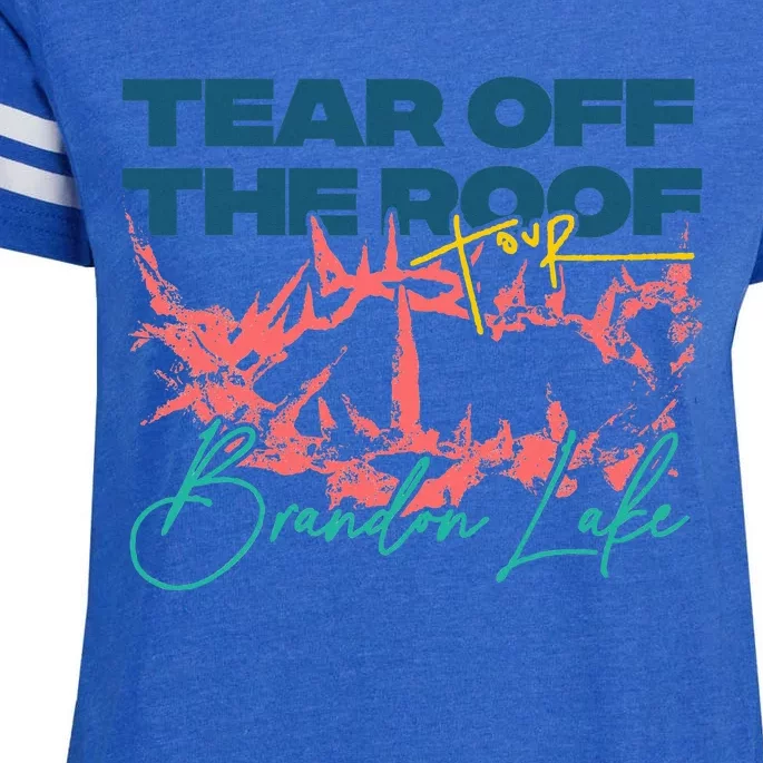 Totr Tear Off The Roof Merch B.R.A.N.D.O.N. L.A.K.E. Enza Ladies Jersey Football T-Shirt