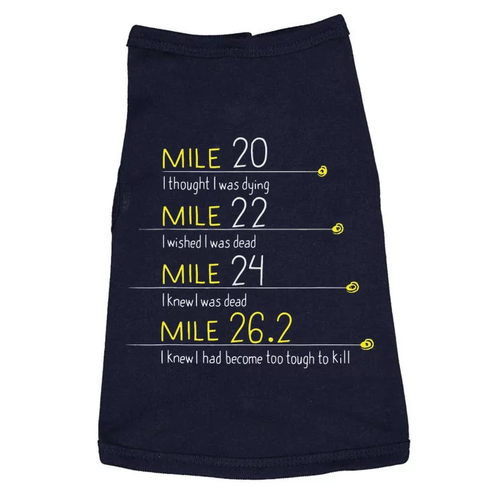 The Thoughts Of Marathoner Runner Gift Funny Marathon Doggie Tank