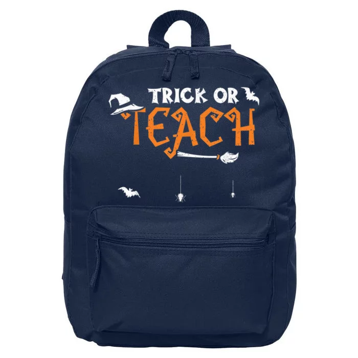 Teacher: Trick Or Teach - Halloween Sayings 16 in Basic Backpack