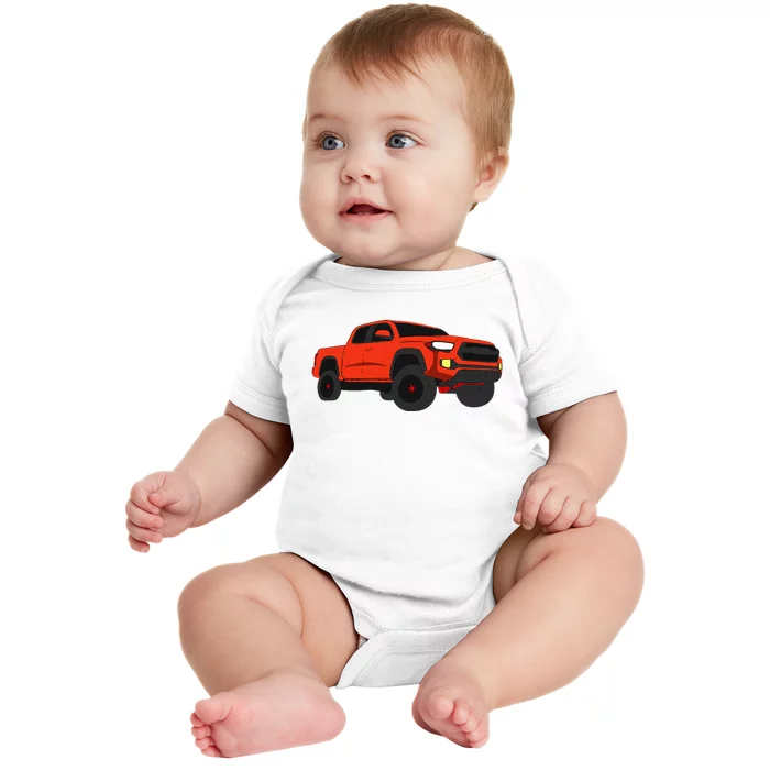 Tacoma Truck Offroad Pro 4x4 Baby Bodysuit