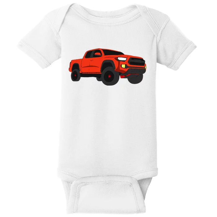 Tacoma Truck Offroad Pro 4x4 Baby Bodysuit