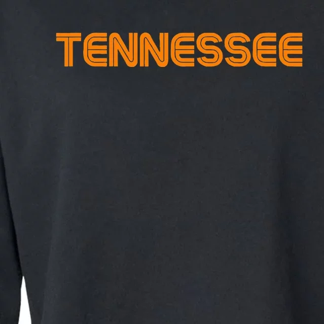 Tennessee Tn Orange Cropped Pullover Crew