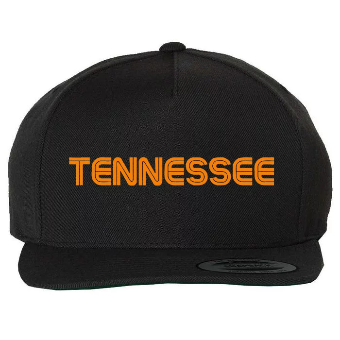 Tennessee Tn Orange Wool Snapback Cap