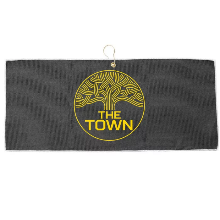 The Town Oak Tree Oakland California Large Microfiber Waffle Golf Towel