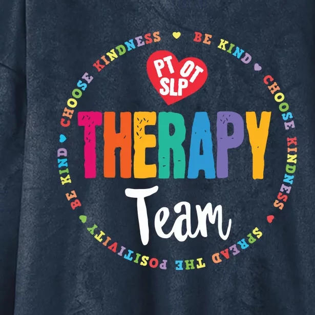 Therapy Team PT OT SLP Physical Occupational Therapist Hooded Wearable Blanket