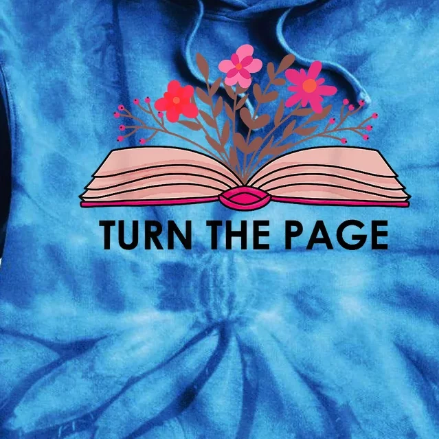 Turn The Page Teacher Floral Book Turn The Page Tie Dye Hoodie