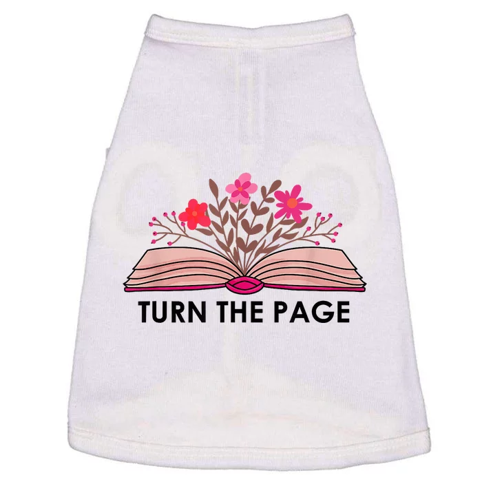 Turn The Page Teacher Floral Book Turn The Page Doggie Tank