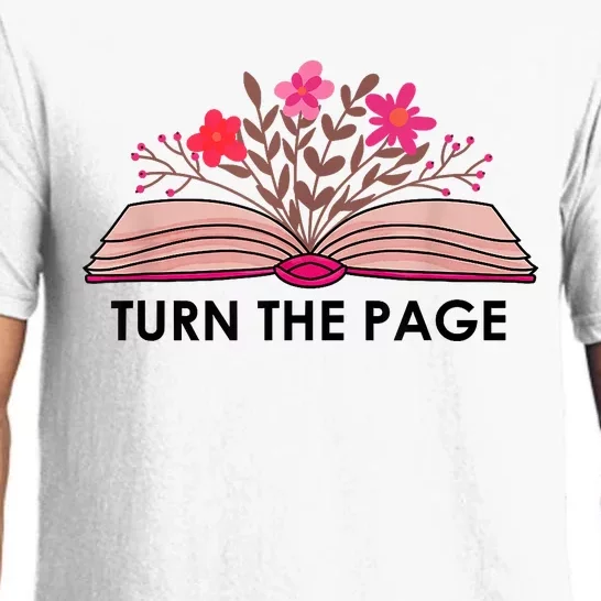 Turn The Page Teacher Floral Book Turn The Page Pajama Set