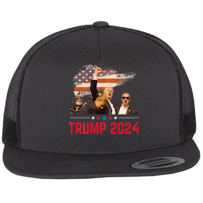 Trump Trending Political Trump 2024 Election Flat Bill Trucker Hat