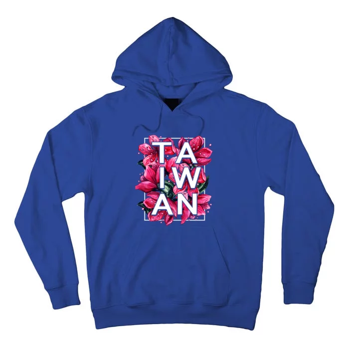 Taiwan Taiwanese Proud Plum Blossom Flowers National Pride Gift Tall Hoodie