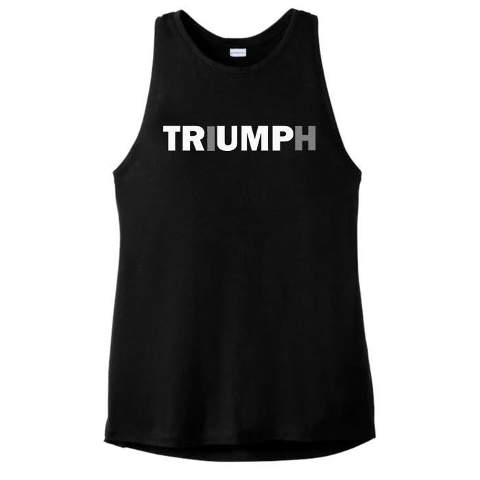 Trump Triumph Patriotic Ladies Tri-Blend Wicking Tank