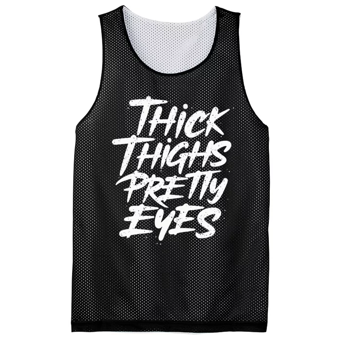 Thick Thighs Pretty Eyes Big Gym Fitness Mesh Reversible Basketball Jersey Tank