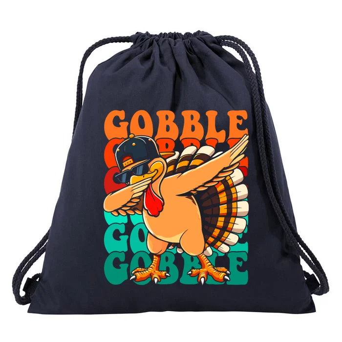 Thanksgiving Turkey Pilgrim Costume For Drawstring Bag