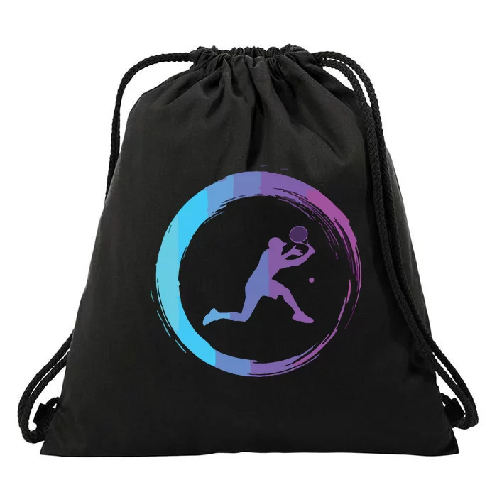 Tennis Tennis Player Sports Drawstring Bag