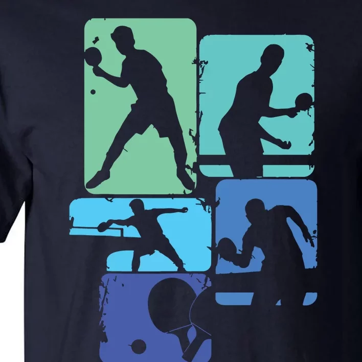 Table Tennis Ping Pong Men Boy Tall T-Shirt