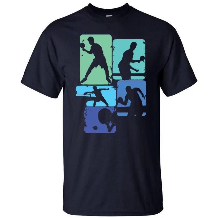 Table Tennis Ping Pong Men Boy Tall T-Shirt