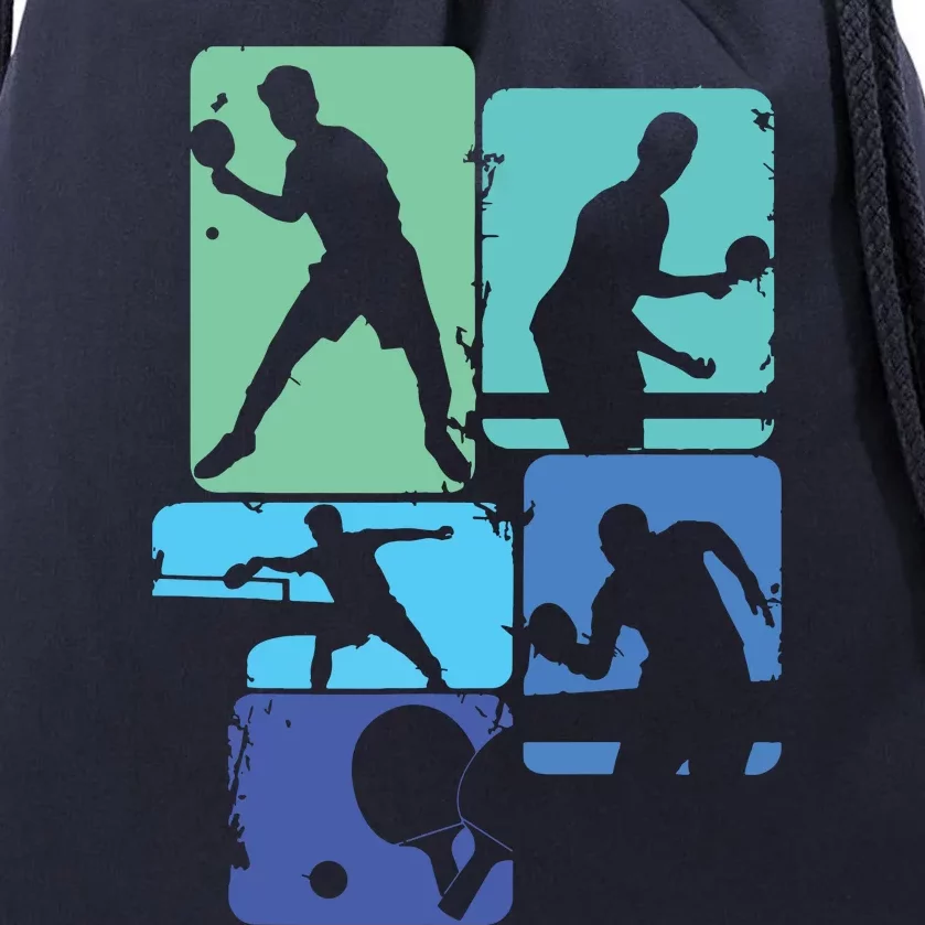 Table Tennis Ping Pong Men Boy Drawstring Bag