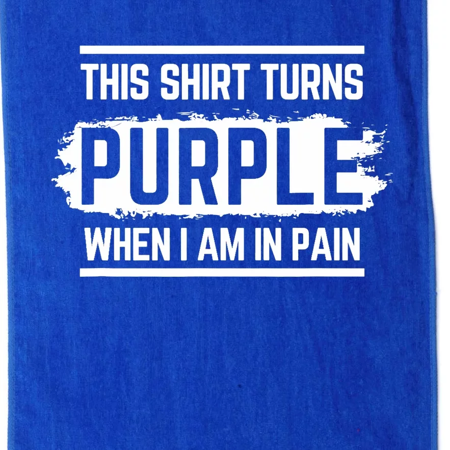 This Turns Purple When I Am In Pain - Chronic Illness Platinum Collection Golf Towel