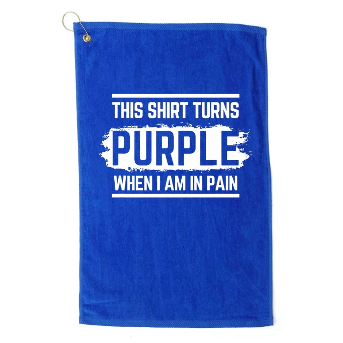 This Turns Purple When I Am In Pain - Chronic Illness Platinum Collection Golf Towel