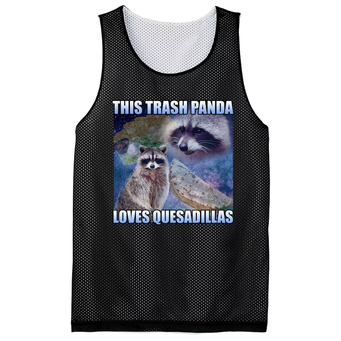 This Trash Panda Loves Quesadillas Mesh Reversible Basketball Jersey Tank