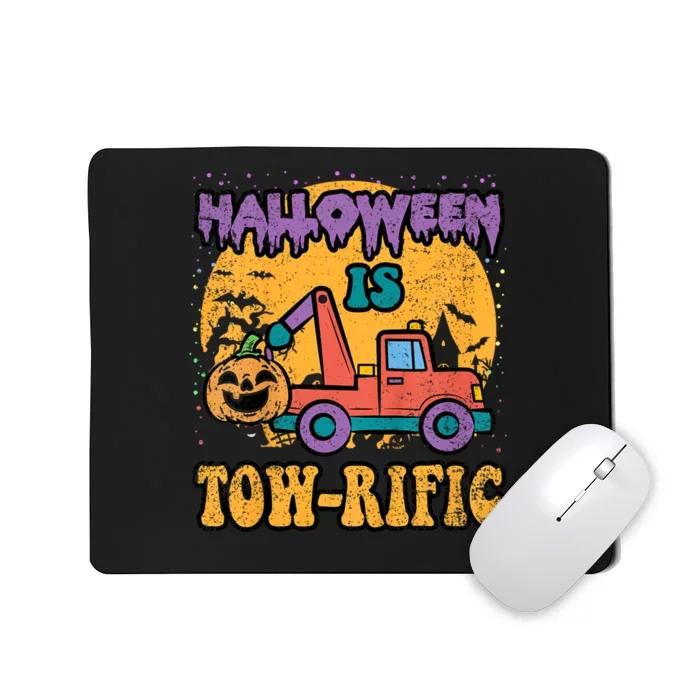 Tow Truck Pumpkin Halloween Costume Towing Mousepad