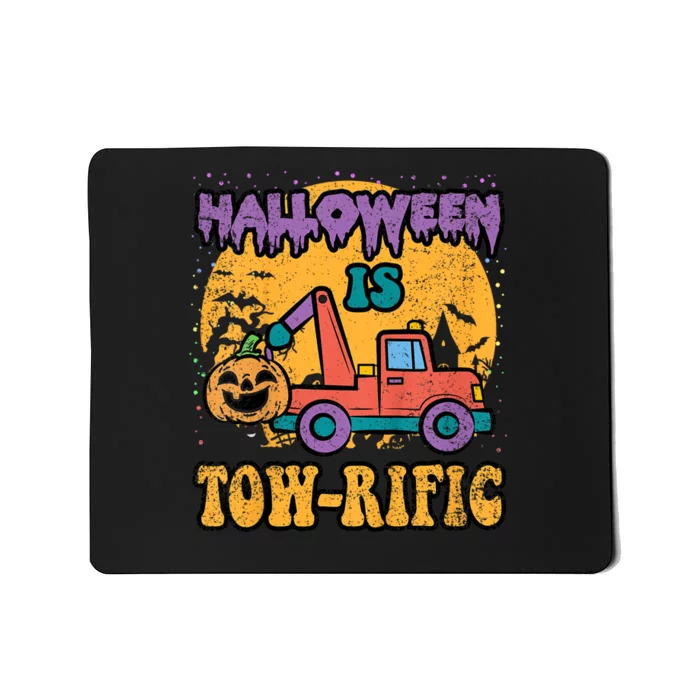 Tow Truck Pumpkin Halloween Costume Towing Mousepad