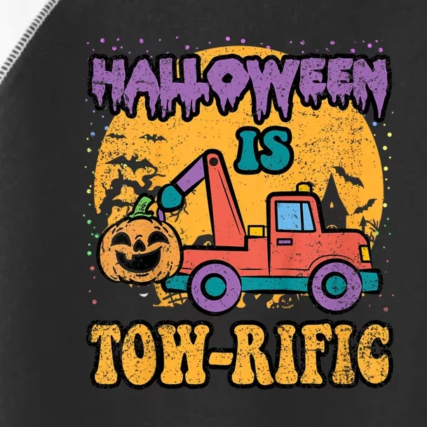 Tow Truck Pumpkin Halloween Costume Towing Toddler Fine Jersey T-Shirt