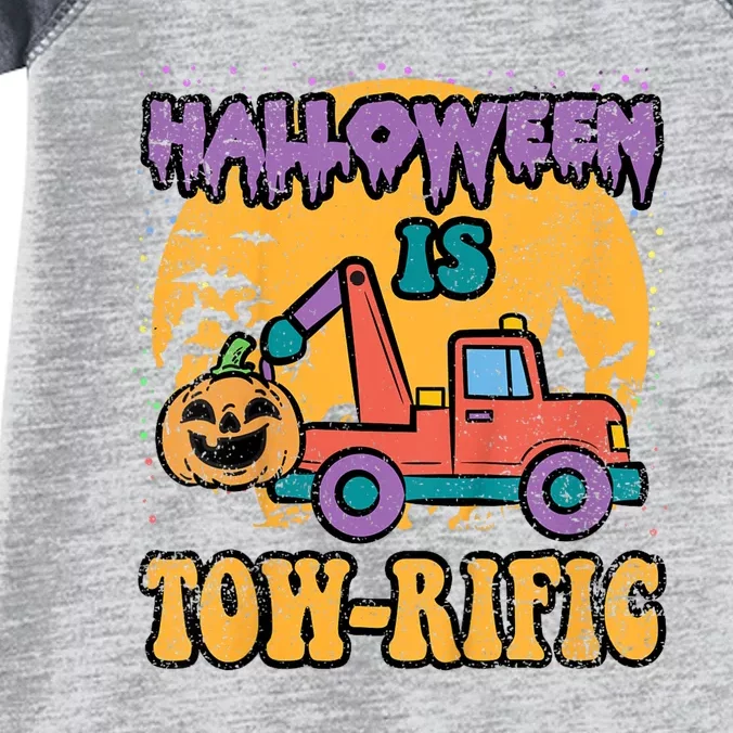 Tow Truck Pumpkin Halloween Costume Towing Infant Baby Jersey Bodysuit