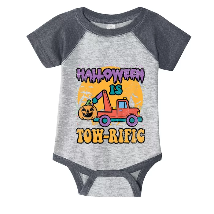 Tow Truck Pumpkin Halloween Costume Towing Infant Baby Jersey Bodysuit