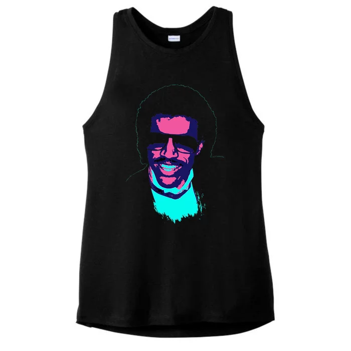 Tv Times Pop Singer Lionel Richie 1985 Pop Ladies Tri-Blend Wicking Tank