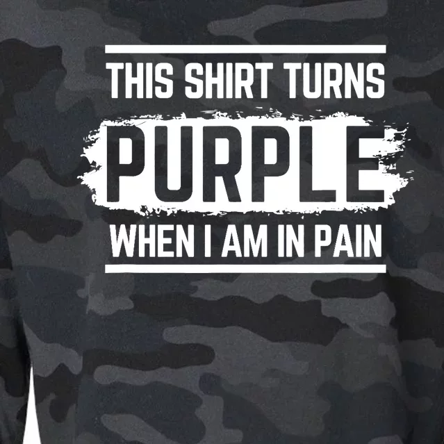 This Turns Purple When I Am In Pain - Chronic Illness Cropped Pullover Crew