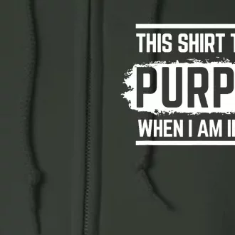 This Turns Purple When I Am In Pain - Chronic Illness Full Zip Hoodie