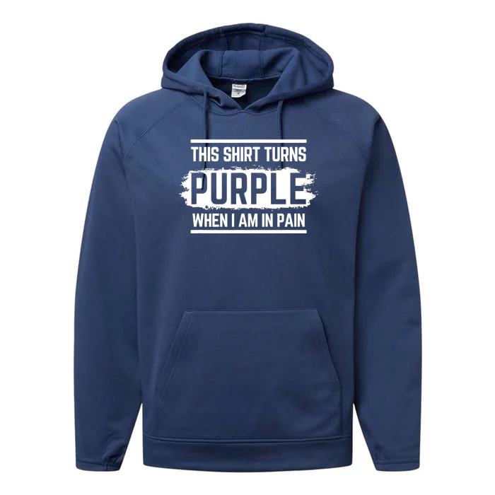 This Turns Purple When I Am In Pain - Chronic Illness Performance Fleece Hoodie