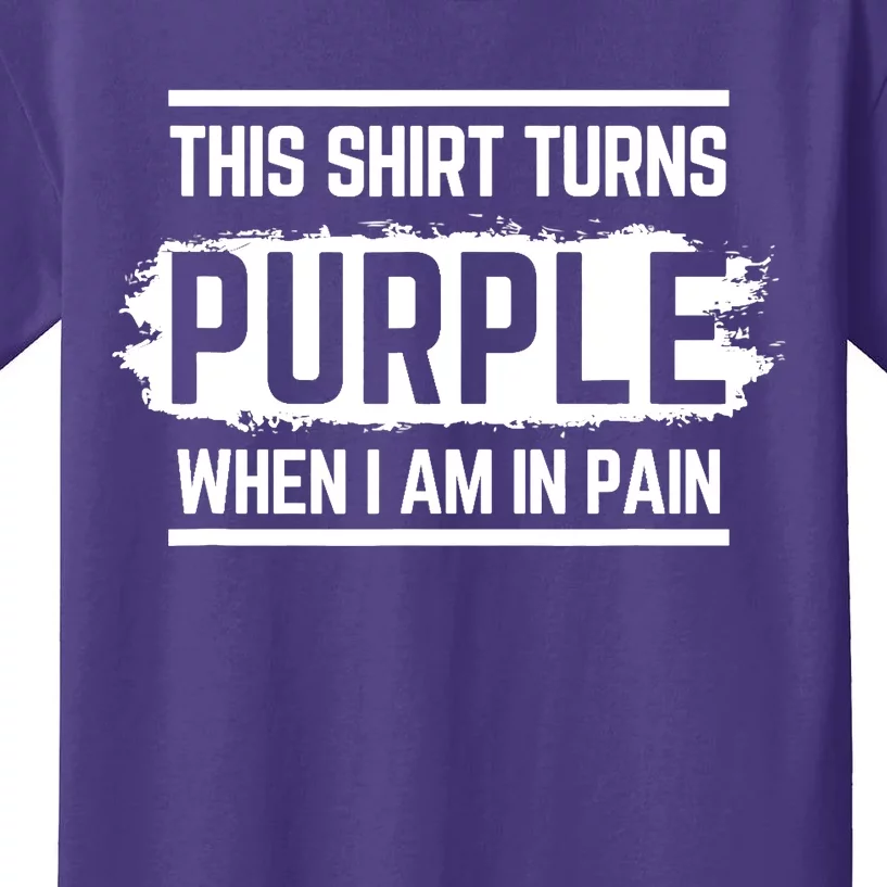 This Turns Purple When I Am In Pain - Chronic Illness Kids T-Shirt