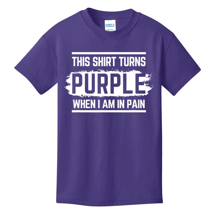 This Turns Purple When I Am In Pain - Chronic Illness Kids T-Shirt