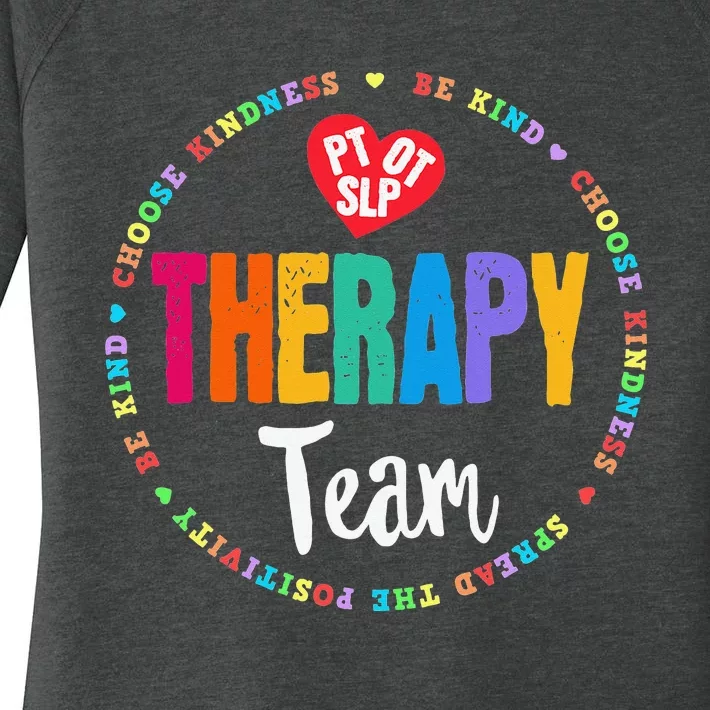 Therapy Team PT OT & SLP Physical Occupational Therapist Women's Perfect Tri Tunic Long Sleeve Shirt