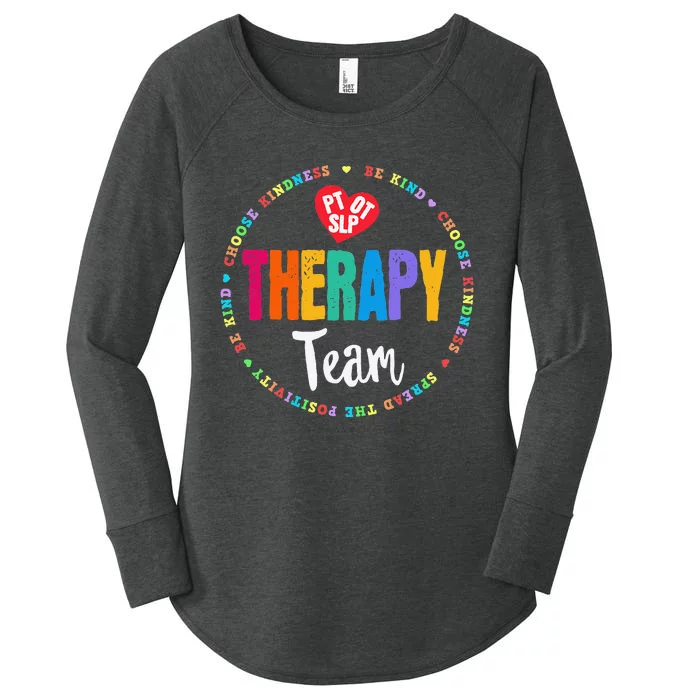 Therapy Team PT OT & SLP Physical Occupational Therapist Women's Perfect Tri Tunic Long Sleeve Shirt