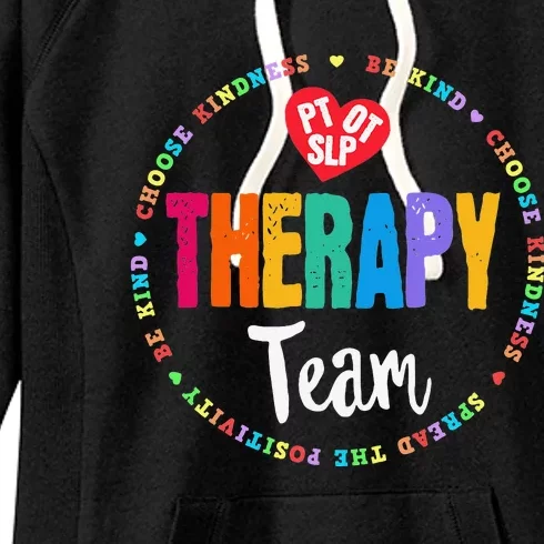 Therapy Team PT OT & SLP Physical Occupational Therapist Women's Fleece Hoodie