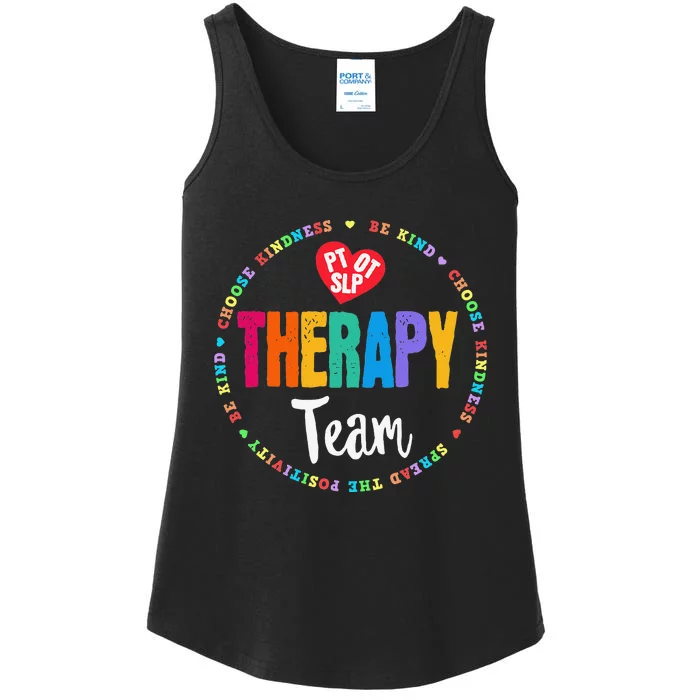 Therapy Team PT OT & SLP Physical Occupational Therapist Ladies Essential Tank