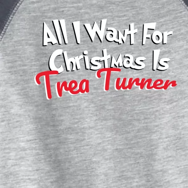 Trea Turner Philadelphia Baseball All I Want For Christmas Great Gift Toddler Fine Jersey T-Shirt