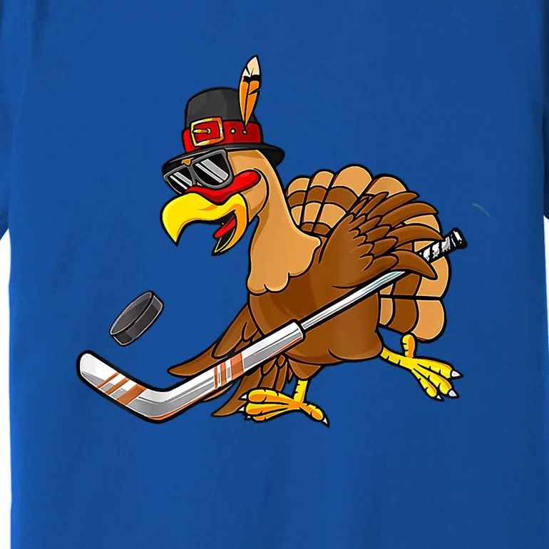 Thanksgiving Turkey Play Hockey Hockey Cute Gift Premium T-Shirt