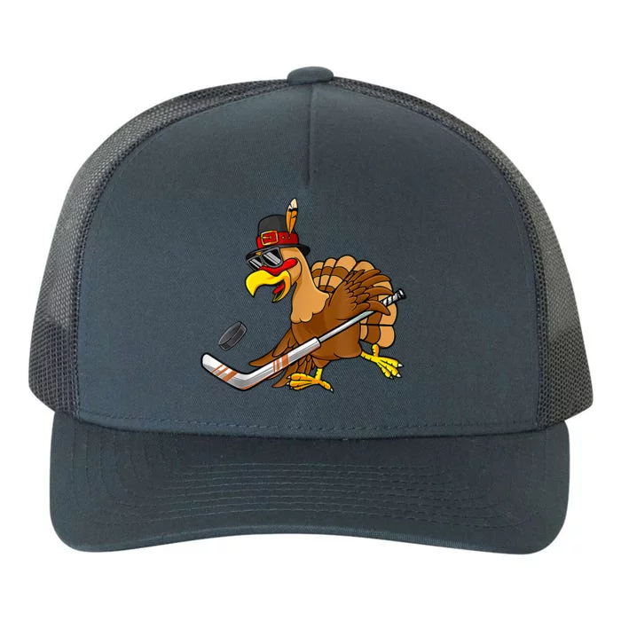 Thanksgiving Turkey Play Hockey Hockey Cute Gift Yupoong Adult 5-Panel Trucker Hat