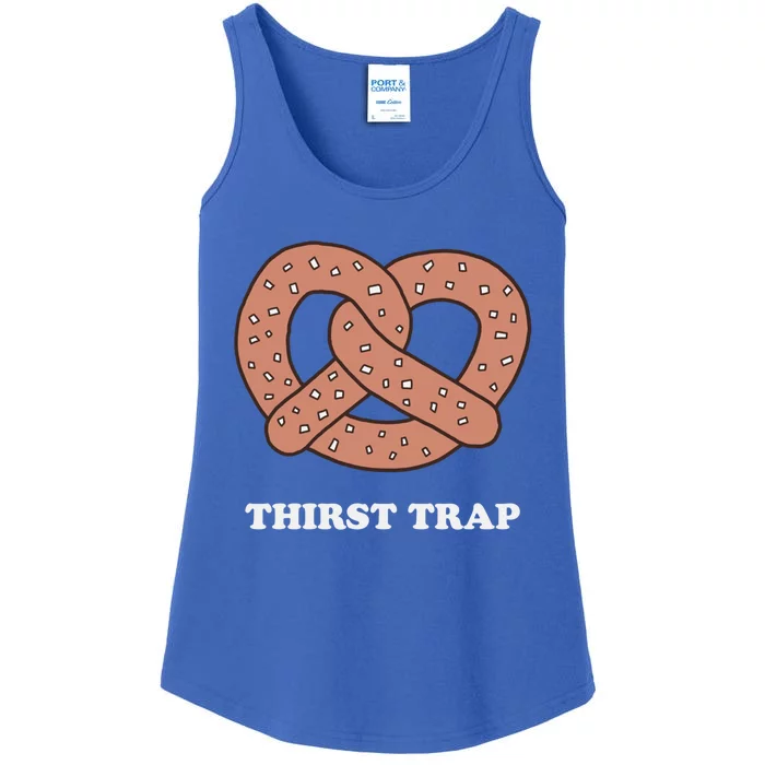 Thirst Trap Pretzel Dad Joke Design Meaningful Gift Ladies Essential Tank