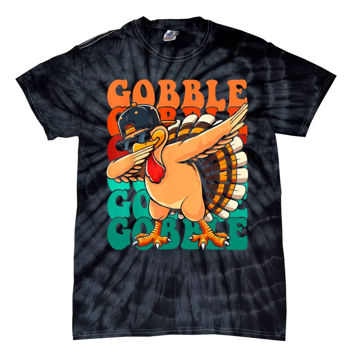 Thanksgiving Turkey Pilgrim Costume Tie-Dye T-Shirt