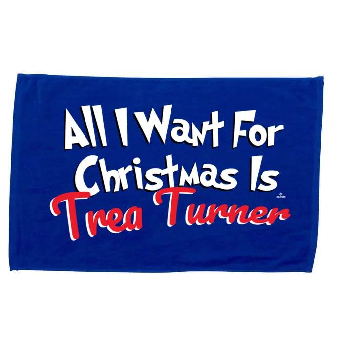 Trea Turner Philadelphia Baseball All I Want For Christmas Gift Microfiber Hand Towel