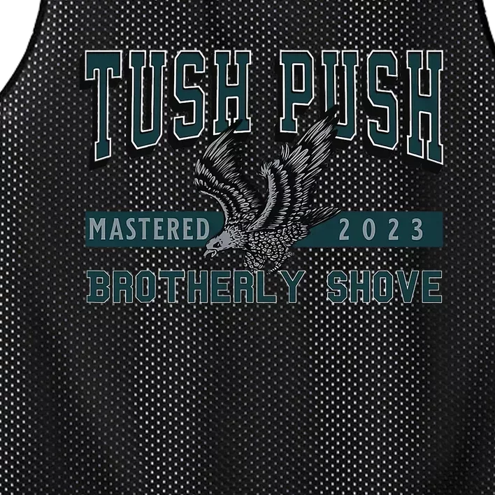 The Tush Push Eagles Brotherly Shove Mesh Reversible Basketball Jersey Tank