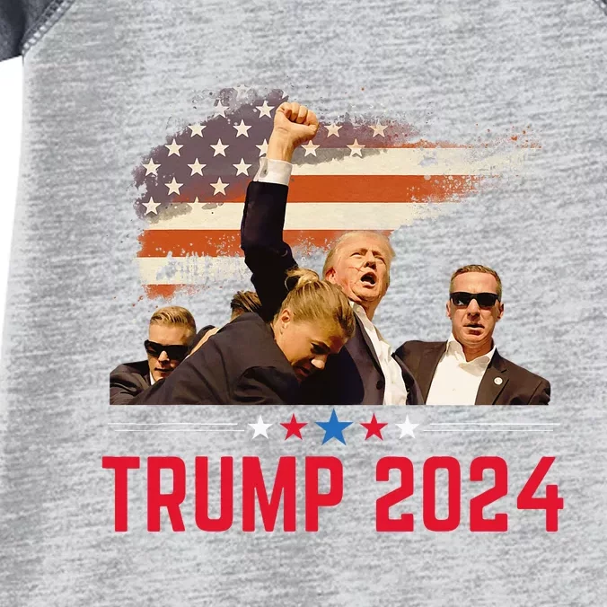 Trump Trending Political Pennsylvania Trump 2024 Infant Baby Jersey Bodysuit