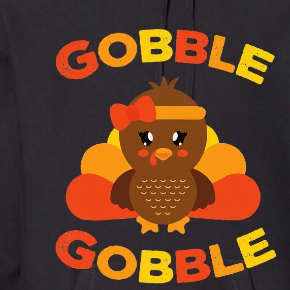 Thanksgiving Turkey Pilgrim Hat Festive Holiday Premium Hoodie