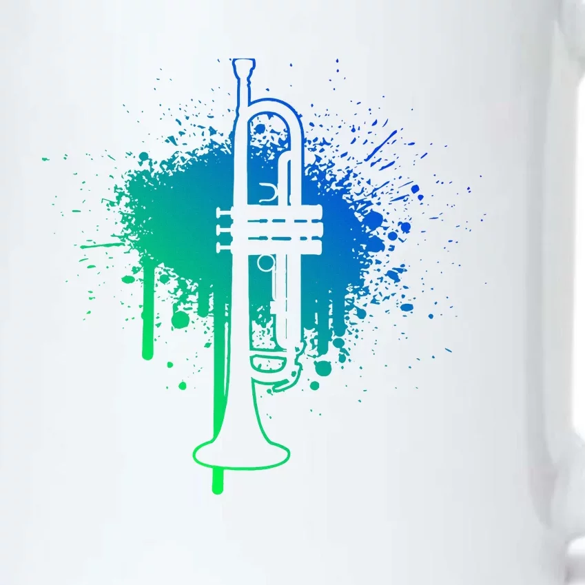 Trumpet Trumpet Player Trumpeter Black Color Changing Mug